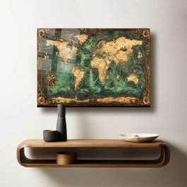 Wallity Pintura Decorativa de Vidrio Templado Multicolor 60 x 90 cm